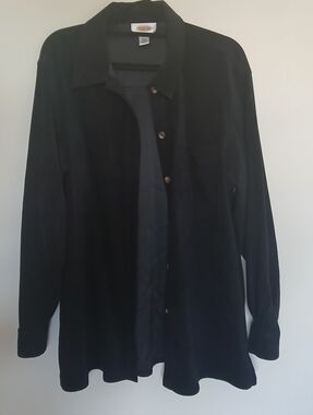 Talbots Black Sueded Material Shaket